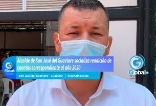 Alcalde del municipio de San José del Guaviare socializa con la comunidad la rendición de cuentas correspondiente al año 2020